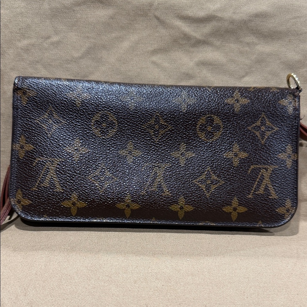 Louis Vuitton Brown and Tan Monogram Pouch